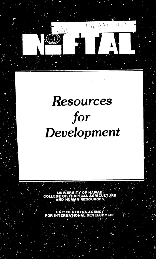 Resources for development