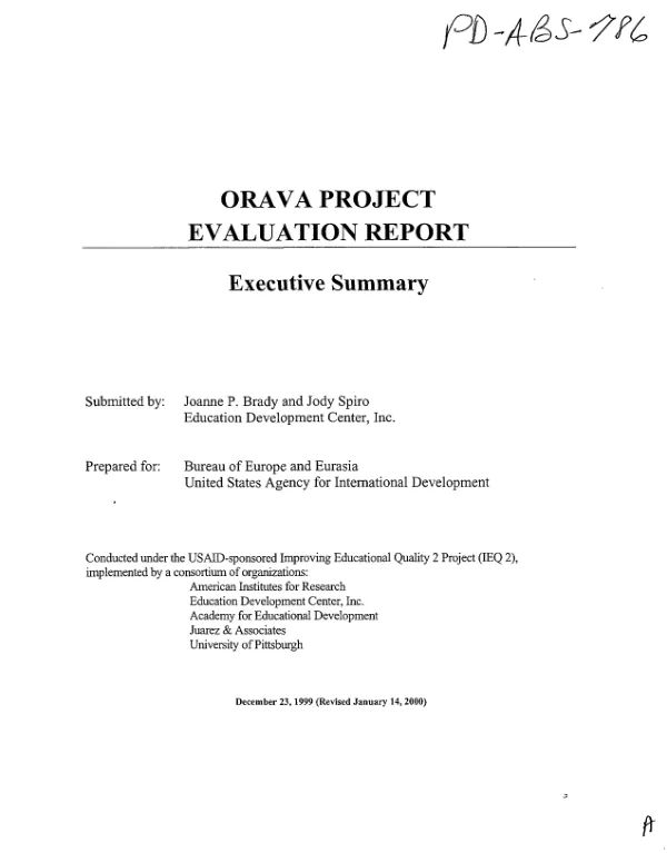 Africa Bureau health project monitoring system : system description and procedures