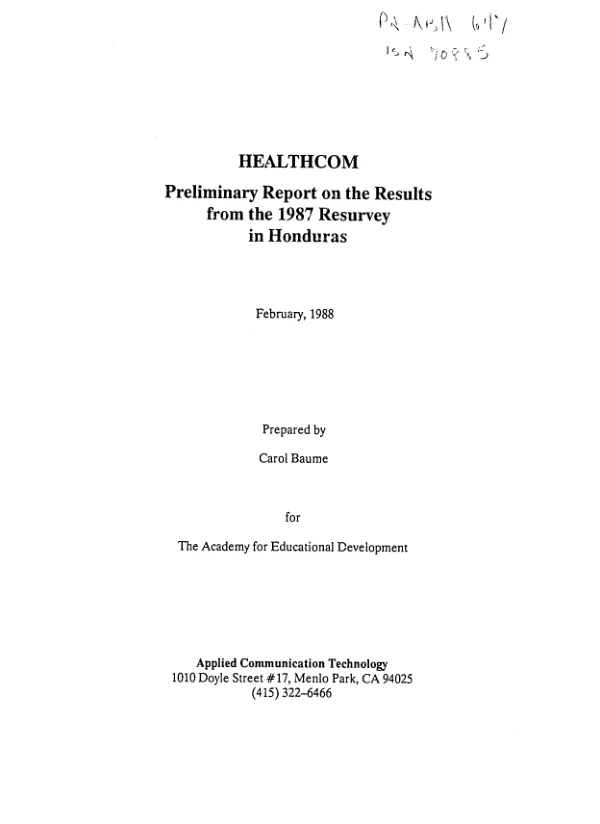 December 1983 : bioenergy from crop residue