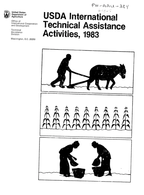 USDA international technical assistance activities, 1983
