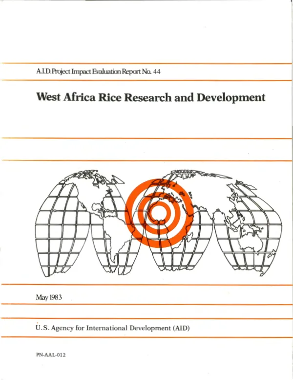 West Africa rice research and development
