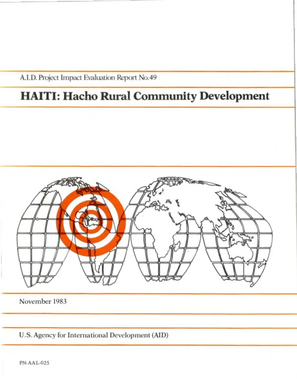 Haiti : HACHO rural community development