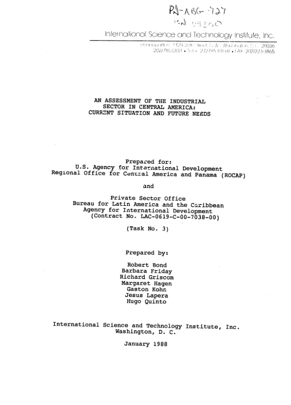 AID private sector initiatives : past, present and lessons learned