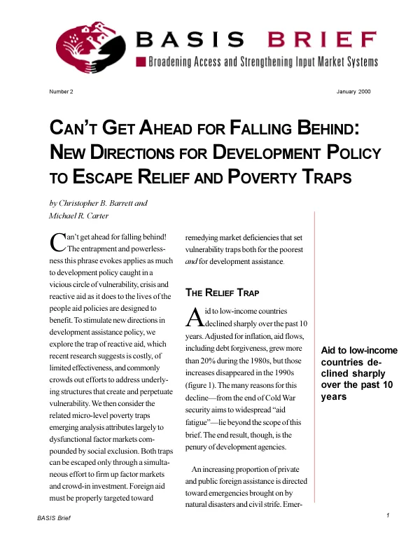 Procurement Policy Advisory Panel : report of the Subcommittee on Cash Transfer Implementation