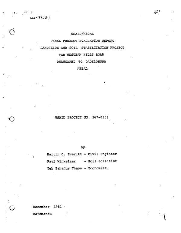 Audit of USAID/Guatemala"s small farmer diversification systems project managed by the Coordination Unit for the agricultural diversification program : July 1, 1987 through March 31, 1989