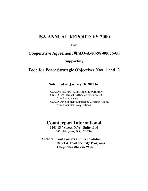 Decentralization, governance, and management of renewable natural resources : local options in the Republic of Mali : volume III -- final report