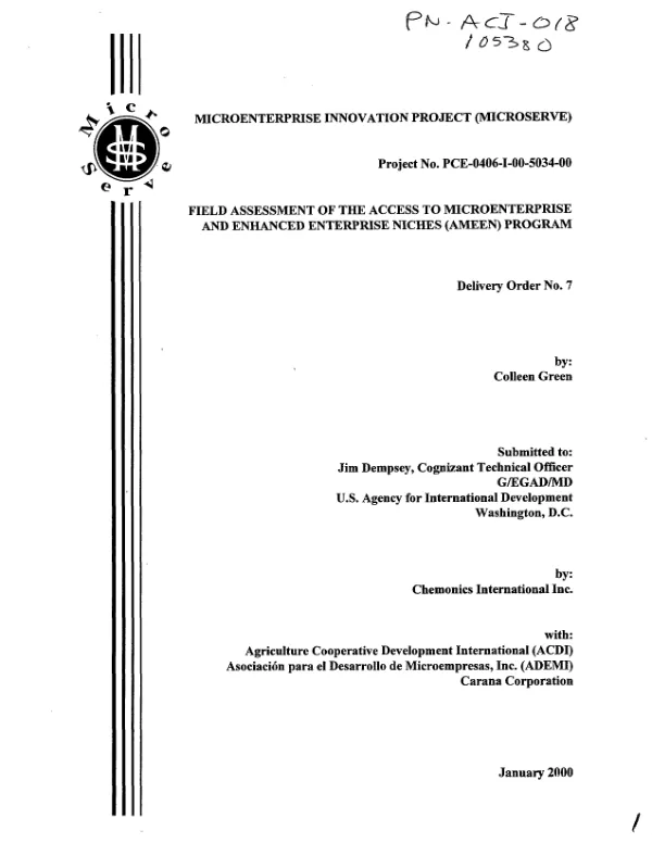 Evaluation of PL-480 Title III activities in natural resources management and environment