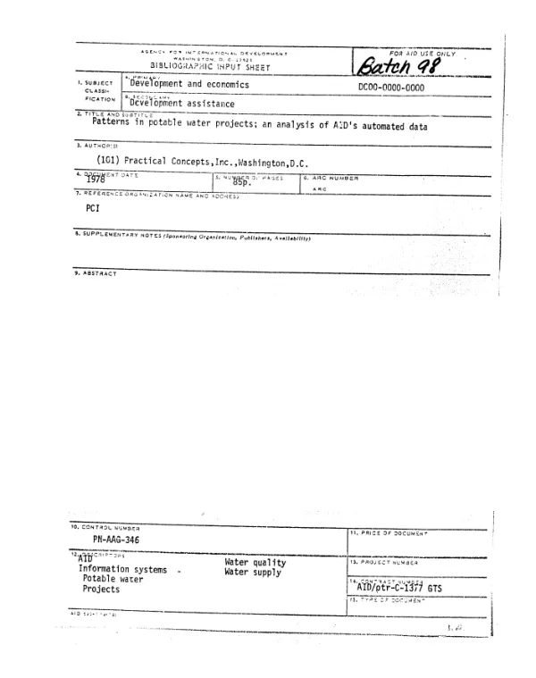 AID grant no. 278-0266-G-SS-0006-00 to the American Center of Oriental Research (ACOR) for archaeological excavation, conservation, stabilization and sheltering of the ancient mosaic complex in Petra