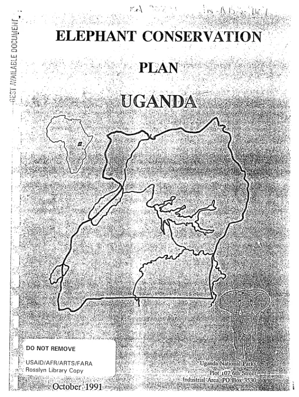 Elephant conservation plan for Uganda
