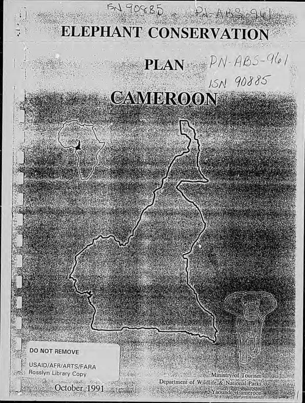 Elephant conservation plan for Cameroon