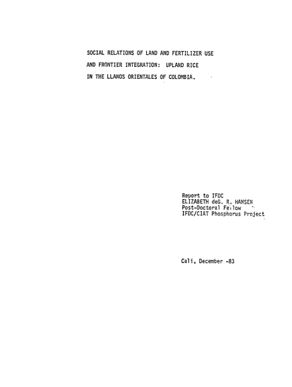 Non-centralized provision of public services and governance and management of renewable natural resources in contemporary Mali : volume I -- final report