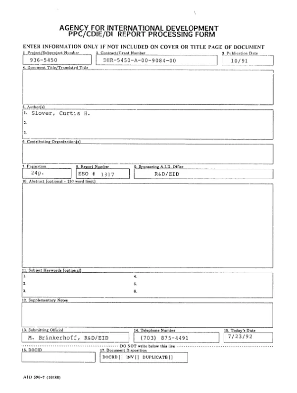 Effect of membership homogeneity on group size, funds mobilization, and the engenderment of reciprocal obligations among informal financial groups in rural Zaire