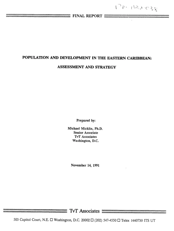Organizational analysis of the National Organization for Potable Water and Sanitary Drainage (NOPWASD) : final report