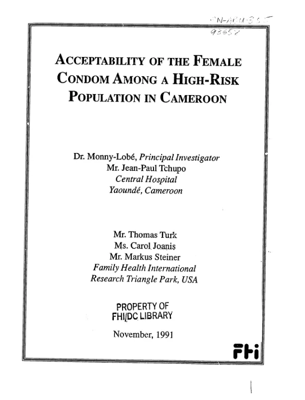 Understanding clients" choice of providers and their willingness to pay [WTP] for family planning services in the Philippines
