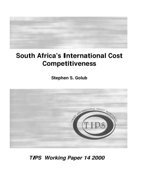 South Africa"s international cost competitiveness
