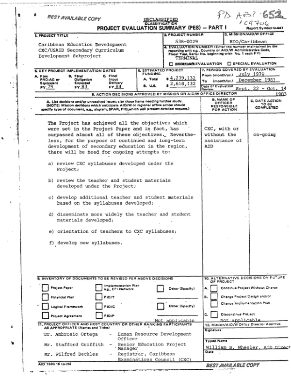 Orava project evaluation report : executive summary