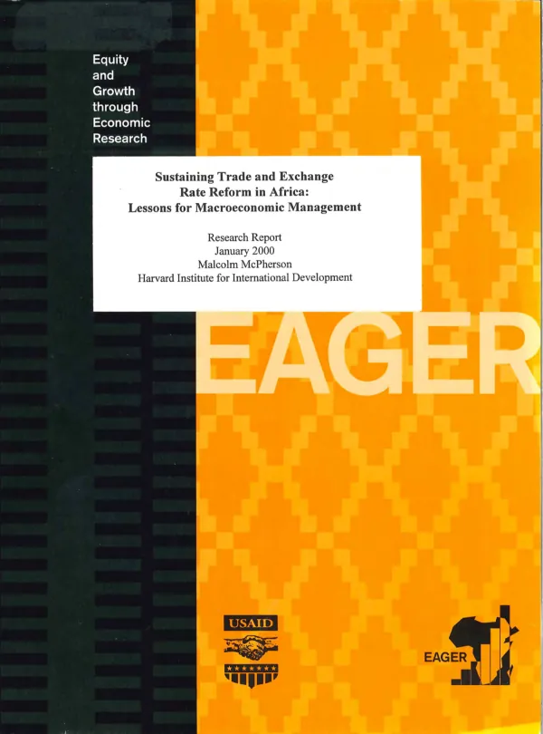 Sustaining trade and exchange rate reform in Africa : lessons for macroeconomic management