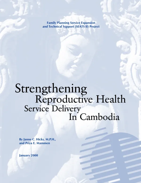 Strengthening reproductive health service delivery in Cambodia