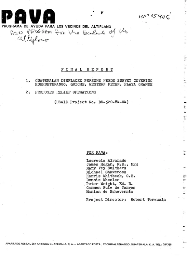 National Council of Negro Women"s (NCNW) response to the Egypt PVO development project final evaluation, agreement no. 263-A-00-92-00017-00