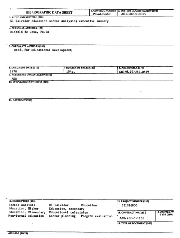 Guyana economic opportunities (GEO) : 1999 annual report, April 1, 1999 to December 31, 1999