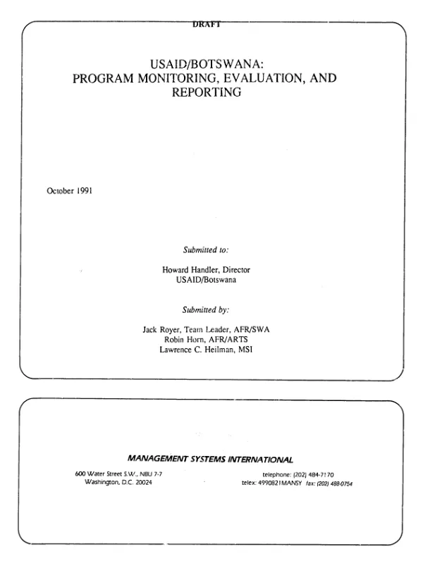 Development of administrative and control procedures for a local currency loan guaranty mechanism for small and medium enterprises
