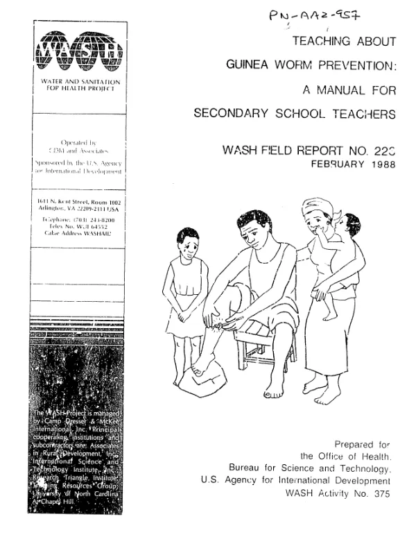 Teaching about guinea worm prevention : a manual for secondary school teachers