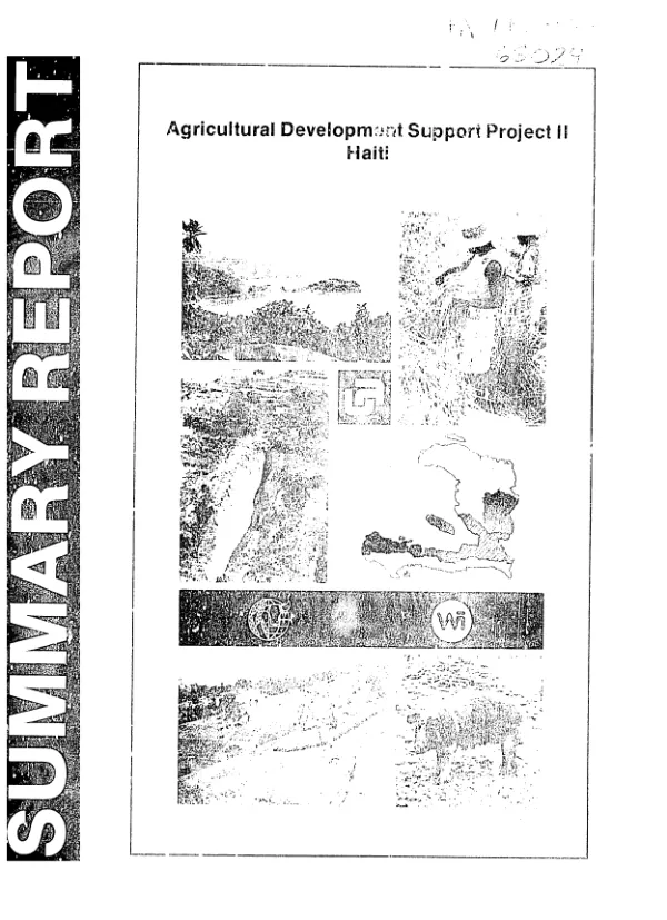 Summary report : agricultural development support project II [ Haiti]