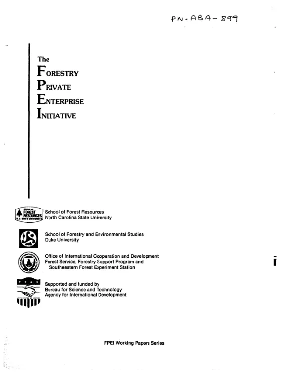 Guide to investment and trade in the forest products sectors of Southeast Asia : Indonesia, Malaysia, and the Philippines