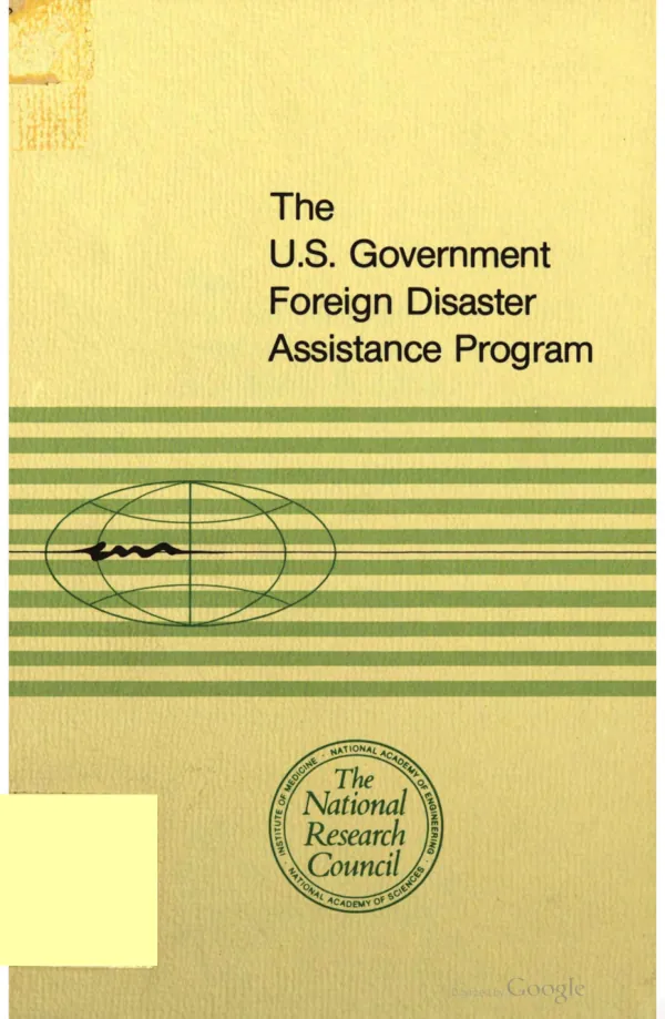 The U.S. Government foreign disaster assistance program