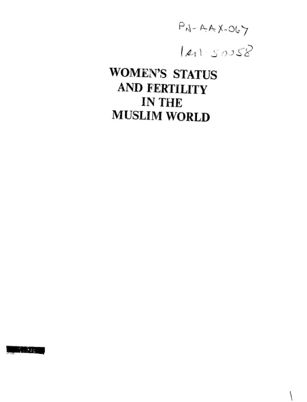 Women"s status and fertility in the Muslim world