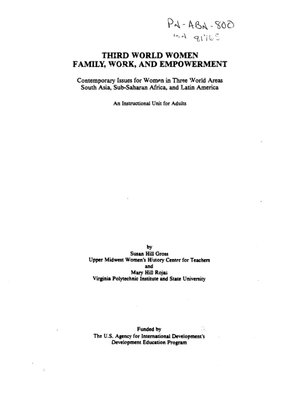 Fruit, vegetables, roots and tubers in the developing economies : an estimation of losses