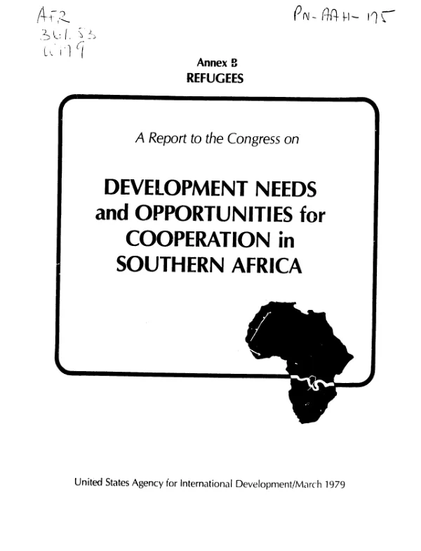 REFUGEES IN SOUTHERN AFRICA