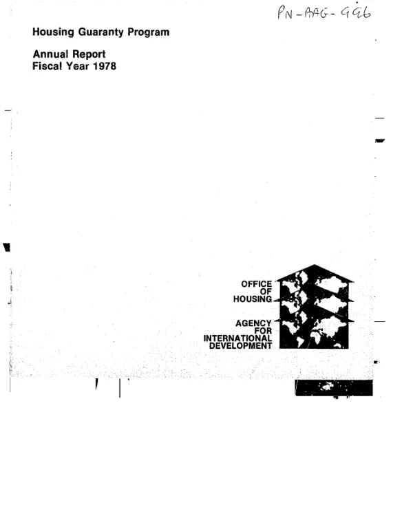 AID housing guaranty program : annual report, 1978
