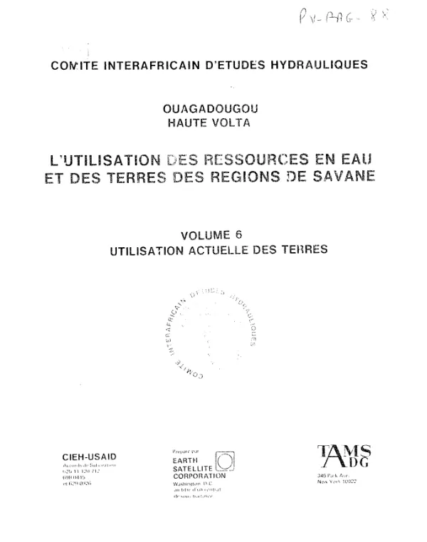 UTILISATION ACTUELLE DES TERRES