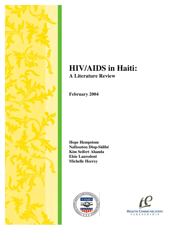 HIV/AIDS in Haiti : a literature review