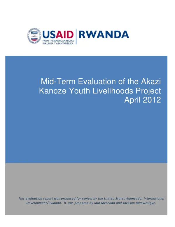 Assessment of Tanzania"s producer organizations : experience and environment