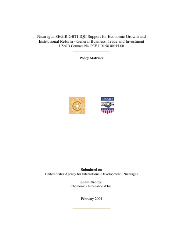 Policy matrices