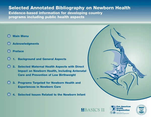 Selected annotated bibliography on newborn health : evidence-based information for developing country programs including public health aspects