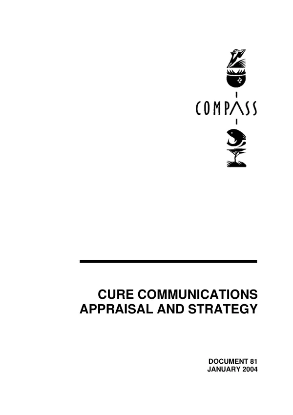 CURE communications appraisal and strategy