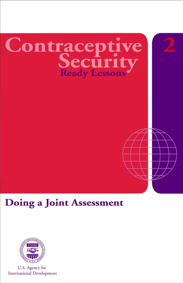 Contraceptive security : ready lessons -- 2, doing a joint assessment