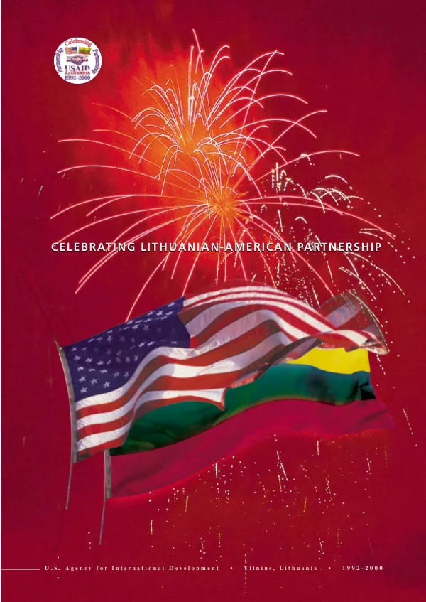 Celebrating Lithuanian-American partnership .... 1992-2000