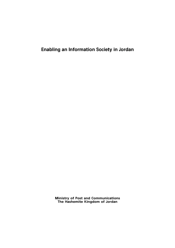 Enabling an information society in Jordan