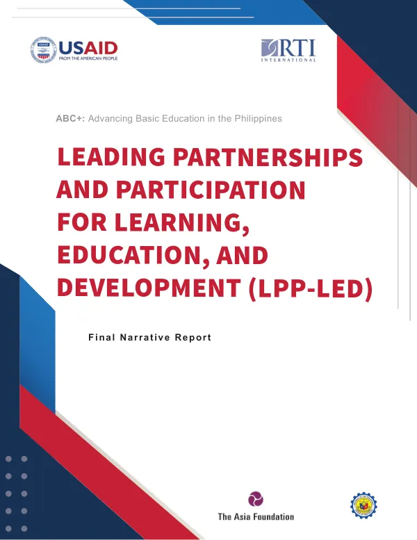 Leading Partnerships and Participation for Learning, Education, and Development (LPP-LED): Final Narrative Report