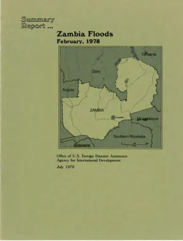 Summary report ... Zambia floods, February 1978
