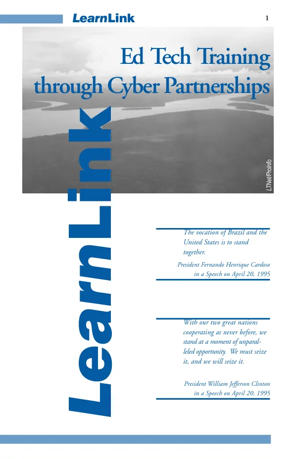 LearnLink : [Brazil] -- ed tech training through cyber partnerships