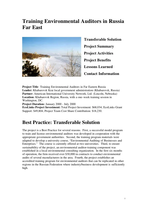 Regional impact projects (RIP) : R-04 Tawi-Tawi bridge/road partnership -- environmental assessment report