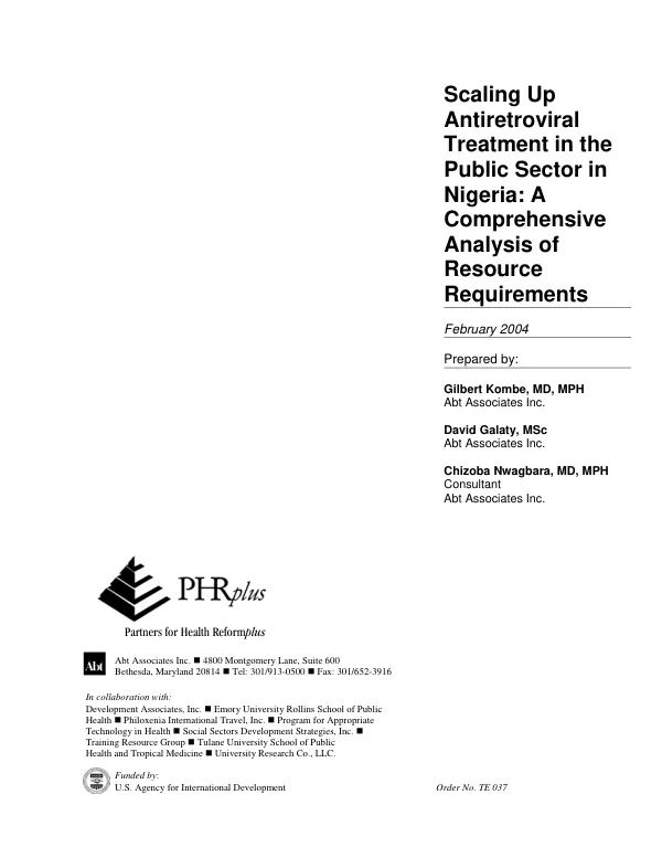 Assessment of the status of the prevailing conditions in ACDI/VOCA"s multi-year assistance program (MYAP) target areas in northern and eastern Uganda