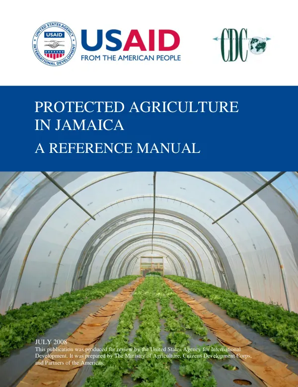 Protected agriculture in Jamaica : a reference manual