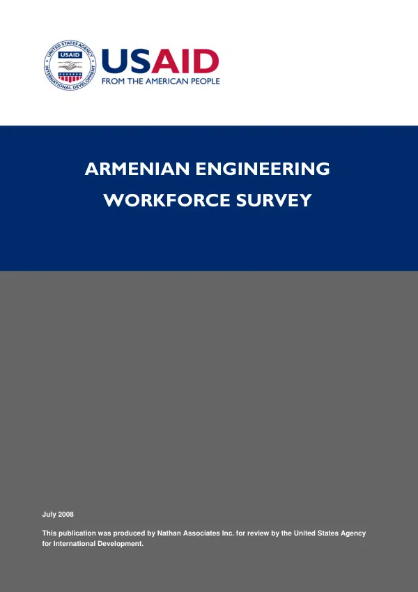 Armenian engineering workforce survey