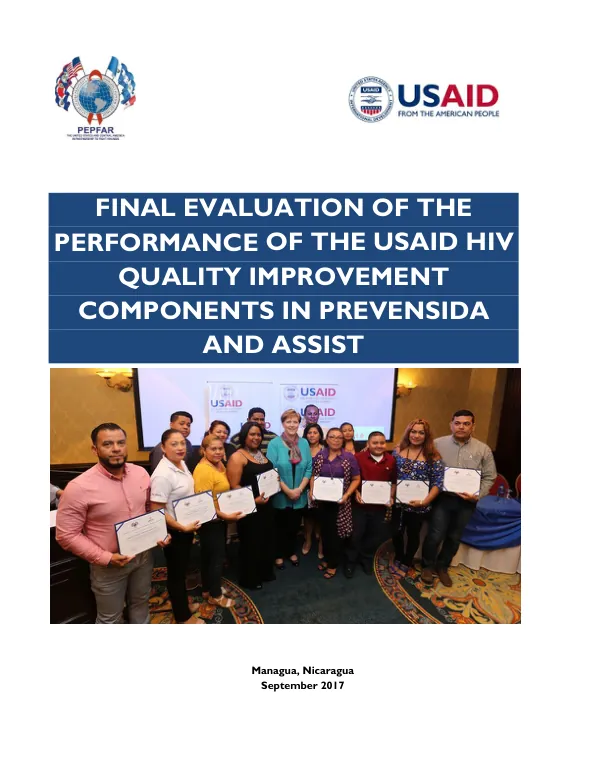 Final performance evaluation of the quality improvement components PrevenSida and ASSIST
